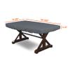 Covers & all Poker Table Cover 12 Oz Waterproof - 100% Weather Resistant Outdoor Game Table Cover with Elastic at 4 Sides (100" W x 48" D x 8" H Inches, Grey) view 2