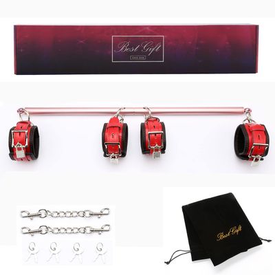 EXREIZST 2 Rose Gold bar with 4 red Straps Set kit