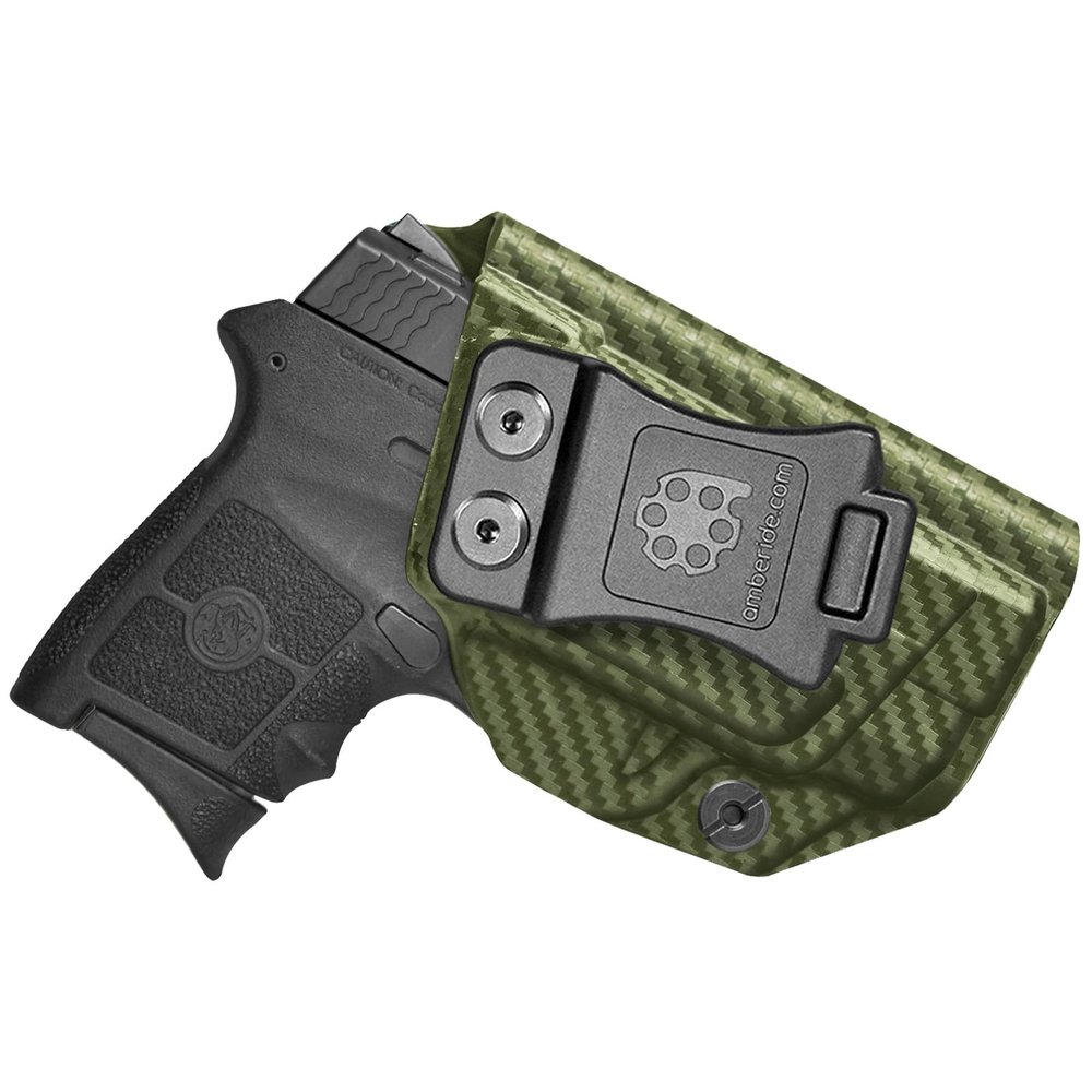 Amberide Bodyguard 380 IWB Holster, Kydex-Boltaron Inside Waistband Holster for S&W Bodyguard 380 .380 Auto Pistol (Non-Laser Model), Secure Retention, 030 Adjustable Cant