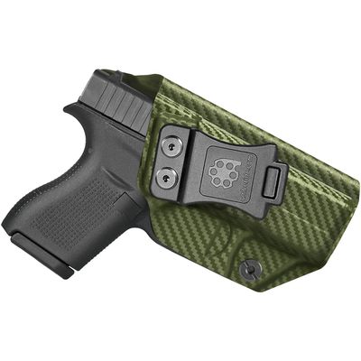 Amberide Glock 42 IWB Holster,Kydex-Boltaron Inside Waistband Fit Glock 42 .380,Secure Retention,Quick Draw,030 Cant
