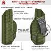 Amberide Bodyguard 380 IWB Holster, Kydex-Boltaron Inside Waistband Holster for S&W Bodyguard 380 .380 Auto Pistol (Non-Laser Model), Secure Retention, 030 Adjustable Cant view 4