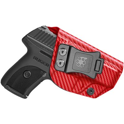 Amberide Ruger LC9/LC9s/LC380/EC9s IWB Holster,Kydex-Boltaron Inside Waistband Fit Ruger LC9 Series 9mm/.380,Secure Retention,Quick Draw,030 Cant