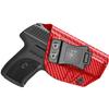 Amberide Ruger LC9/LC9s/LC380/EC9s IWB Holster,Kydex-Boltaron Inside Waistband Fit Ruger LC9 Series 9mm/.380,Secure Retention,Quick Draw,030 Cant view 1