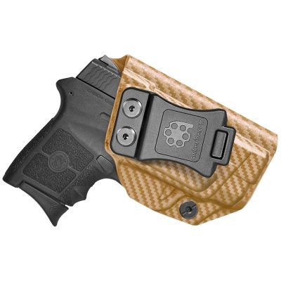 Amberide Bodyguard 380 IWB Holster, Kydex-Boltaron Inside Waistband Holster for S&W Bodyguard 380 .380 Auto Pistol (Non-Laser Model), Secure Retention, 030 Adjustable Cant