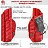 Amberide Bodyguard 380 IWB Holster, Kydex-Boltaron Inside Waistband Holster for S&W Bodyguard 380 .380 Auto Pistol (Non-Laser Model), Secure Retention, 030 Adjustable Cant view 4
