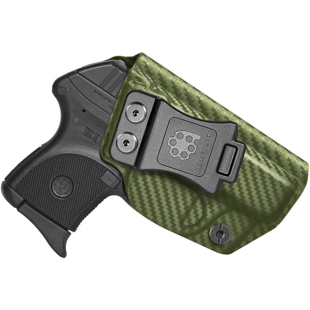 Amberide Ruger LCP .380 IWB Holster,Kydex-Boltaron Inside Waistband Fit Original Ruger LCP .380 Auto,Secure Retention,Quick Draw,030 Cant