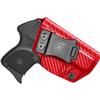 Amberide Ruger LCP .380 IWB Holster,Kydex-Boltaron Inside Waistband Fit Original Ruger LCP .380 Auto,Secure Retention,Quick Draw,030 Cant view 1