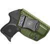 Amberide Ruger LCP .380 IWB Holster,Kydex-Boltaron Inside Waistband Fit Original Ruger LCP .380 Auto,Secure Retention,Quick Draw,030 Cant view 1