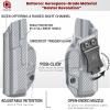Amberide Bodyguard 380 IWB Holster, Kydex-Boltaron Inside Waistband Holster for S&W Bodyguard 380 .380 Auto Pistol (Non-Laser Model), Secure Retention, 030 Adjustable Cant view 4