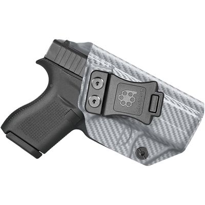 Amberide Glock 42 IWB Holster,Kydex-Boltaron Inside Waistband Fit Glock 42 .380,Secure Retention,Quick Draw,030 Cant
