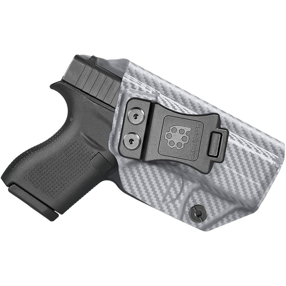 Amberide Glock 42 IWB Holster,Kydex-Boltaron Inside Waistband Fit Glock 42 .380,Secure Retention,Quick Draw,030 Cant