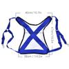 Keenso Fishing Vest with Adjustable Shoulder Harness, Padded Back, Mesh Ventilation, Blue/White, 17x17 inches view 2