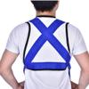 Keenso Fishing Vest with Adjustable Shoulder Harness, Padded Back, Mesh Ventilation, Blue/White, 17x17 inches view 4
