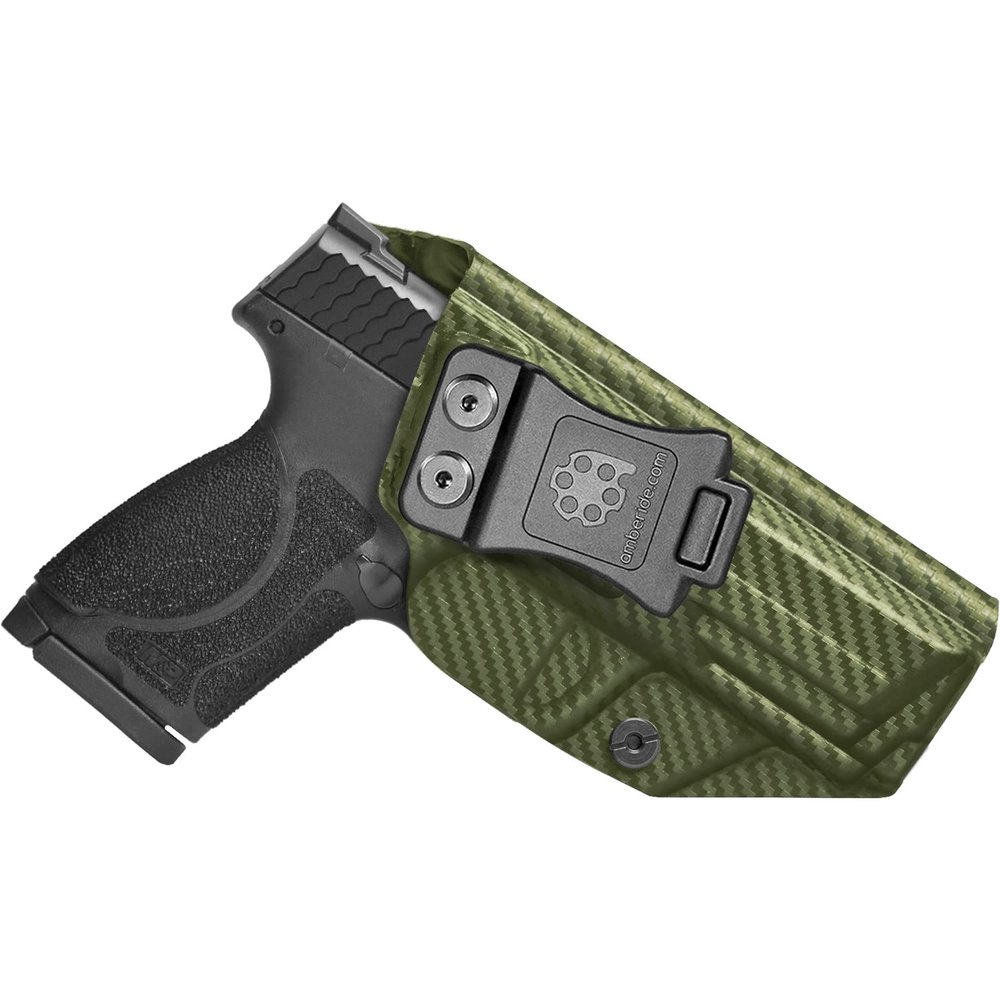 Amberide S&W M&P M2.0 IWB Holster, Kydex-Boltaron Inside Waistband Holster for M&P M2.0 Compact 4" & Full Size 4.25" 9mm/.40 Pistols, Secure Retention, 030 Adjustable Cant