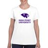 UGP Campus Apparel - LS02 - High Point University Panthers Primary Logo Womens T Shirt - Small - White view 4
