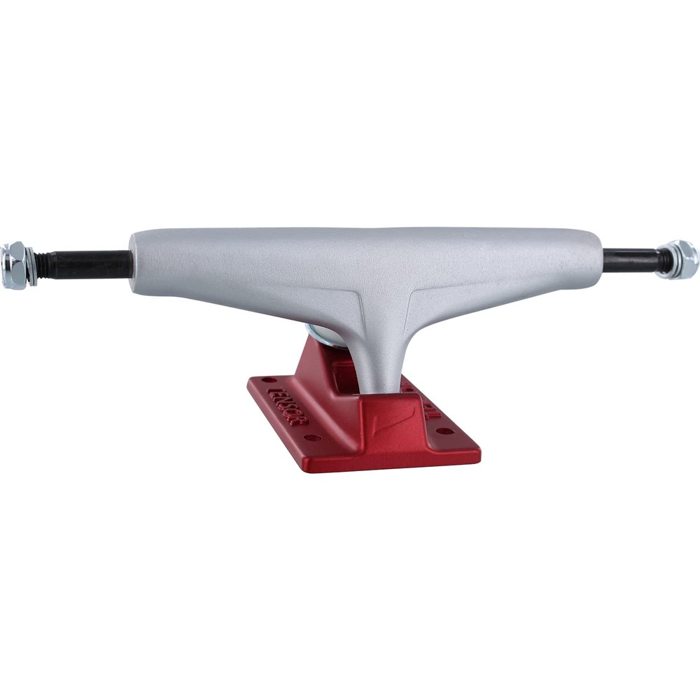 Universo Brands Tensor Mag-Light 5.5 Reflect Silver/Red Skateboard Trucks (Set of 2)