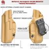 Amberide Bodyguard 380 IWB Holster, Kydex-Boltaron Inside Waistband Holster for S&W Bodyguard 380 .380 Auto Pistol (Non-Laser Model), Secure Retention, 030 Adjustable Cant view 4