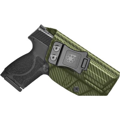 Amberide S&W M&P M2.0 IWB Holster, Kydex-Boltaron Inside Waistband Holster for M&P M2.0 Compact 4" & Full Size 4.25" 9mm/.40 Pistols, Secure Retention, 030 Adjustable Cant