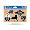 NBA Brooklyn Nets 5-Piece Die-Cut Decal Sheet view 1