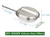 MASTIFF GEARS USGI Military-Grade Mess Kit - 20% Larger 304 Stainless Steel | FDA Compliant w/Utensils & Pouch for Camping, Backpacking, Emergency Prep view 3