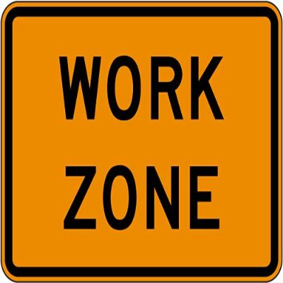 The Sign Studio - 18 x 24  MUTCD- Work Zone Sign - .040 Aluminum