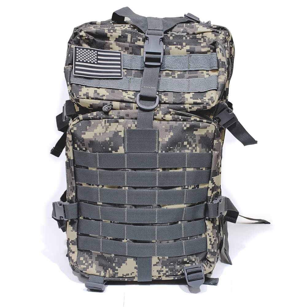 Bug Out Bag Backpack - 50L Tactical Backpack - Great for Survival Essentials (Digital Camo)