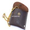 Handmade Brass Push Open Compass On Chain with Leather Case, Pocket Compass for Hiking and Camping view 2