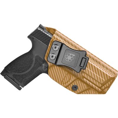 Amberide S&W M&P M2.0 IWB Holster, Kydex-Boltaron Inside Waistband Holster for M&P M2.0 Compact 4" & Full Size 4.25" 9mm/.40 Pistols, Secure Retention, 030 Adjustable Cant