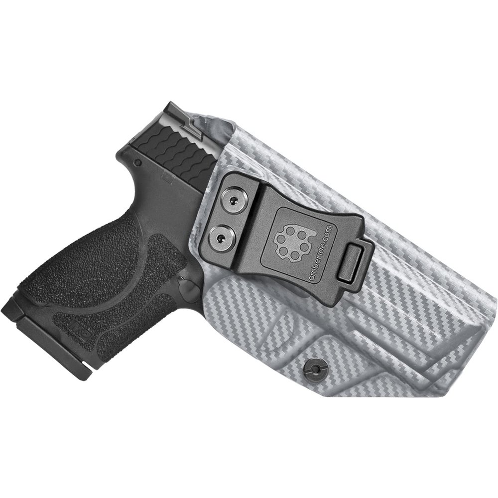Amberide S&W M&P M2.0 IWB Holster, Kydex-Boltaron Inside Waistband Holster for M&P M2.0 Compact 4" & Full Size 4.25" 9mm/.40 Pistols, Secure Retention, 030 Adjustable Cant