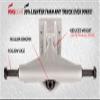 Universo Brands Tensor Mag-Light 5.25 Reflect Silver/Black Skateboard Trucks (Set of 2) view 3