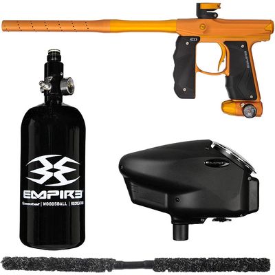 Action Village Empire Mini GS TP Core Paintball Gun Package Kit (Dust Orange/Dust Gold)