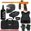 Action Village Empire Mini GS TP Level 2 Protector Paintball Gun Package Kit (Dust Orange/Dust Gold, Glove Size: Small/Medium)
