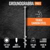 GROUNDGRABBA Screw in Tent Stake for Sand and Loose Ground | Premium Drill Driven Ground Anchor Earth Screws | Sand Screw Anchor | 12x GroundGrabba Pro 1 Stakes view 3