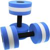 Aquatic Exercise Dumbells - Set of 2 - for Water Aerobics Foam Pool Barbell Pool Resistance Water Aqua Fitness Barbells Hand Bar Equipment (Blue) view 1