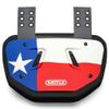 Battle Sports Novelty Football Back Plate  Hard Shell Lower Back Protector with Contoured Foam for High-Impact Protection - Youth, Texas Flag, Red view 1