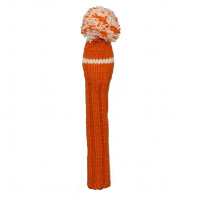 Sunfish Knit Wool Hybrid Golf Headcover Orange and White