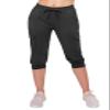 ALWAYS Womens Cargo Capri Jogger Sweatpants with Pockets  Super Soft Stretch Lounge Pants, Casual Joggers for Women, Daily Wear & Travel, Black XS view 2