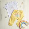 Stephan Baby Rainbow Collection Yellow Drawstring Pants, Fits 6-12 Months view 3