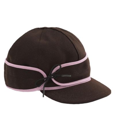 Stormy Kromer The Sidekick Cap Wool Winter Hat with Ear Flaps, Brimmed Women's Cap Chocolate