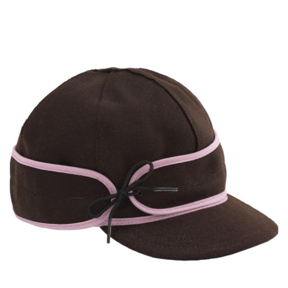 Stormy Kromer The Sidekick Cap Wool Winter Hat with Ear Flaps, Brimmed Women's Cap Chocolate