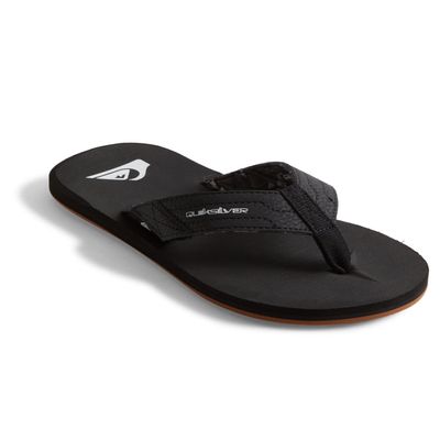 Quiksilver Boys' Carver Switch Youth 3 Point Sandal, Black/Black/Brown, 12(29)