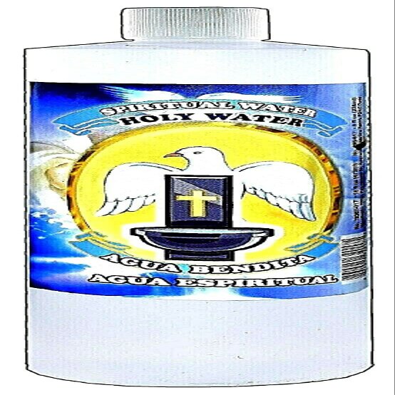 3 BOTTLES HOLY WATER SPIRITUAL WATER- AGUA BENDIGA ESPIRITUAL 16OZ - MAGICK PAGAN