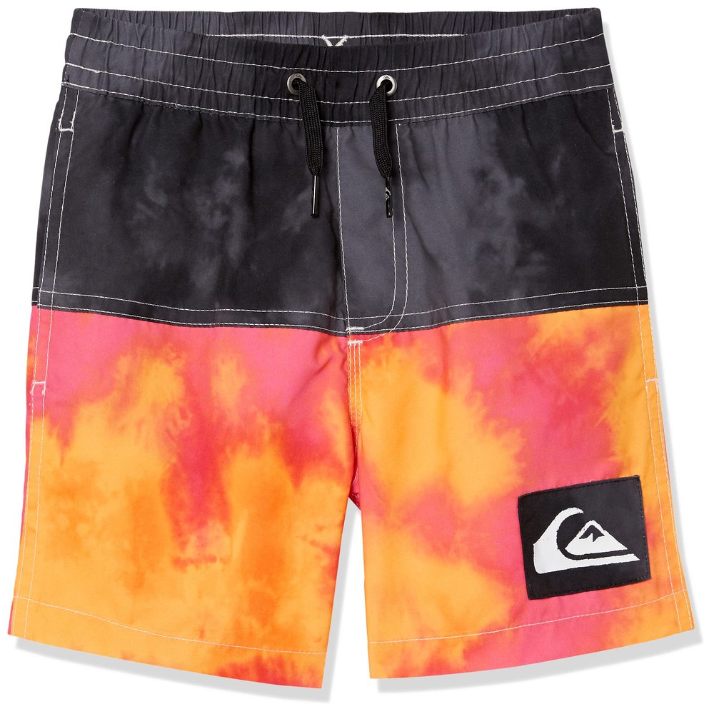 Quiksilver Boys' Acid Five 12 Volley Swim Trunk Bathing Suit, Shocking Pink, 2