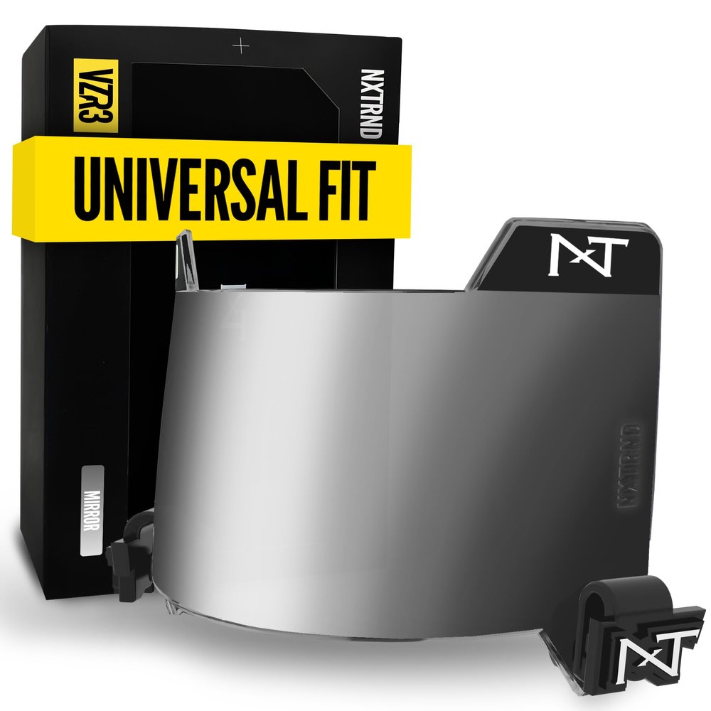 Nxtrnd VZR3 Football Visor, Curved Lens Technology, Fits Adult & Youth Football Helmets (Mirror)