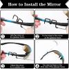 Accmor Bike Eyeglass Mirror, 360 Degree Adjustable Bicycle Cycling Rear View Wide Angle Mirror, Riding Accessories,1 Pack view 3
