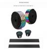 1 Pair Road Bike Handlebars Tape, Sweatproof Antiskid PU EVA Bicycle Handle Bar Tapes gradual colors Cycling Parts (White) view 2
