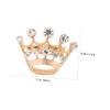 12pcs Elegant Crown Brooch Pin Rhinestone Crystal Corsage Brooch Pin Crown for Women Wedding Supplies view 4