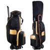 ACXZ Golf Cart Transport Bag for Men Women, Golf Trolley Bag with Wheels, Golf Travel Bag with 5 Way Dividers, Black view 2