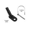 Thinvik Coupler Hitch Attachments for Instep & Schwinn Bike Trailers, Angled Couplers Metal Accessories for Kids & Pets, for Various of Bicycle Carriers, Trailer Size view 3
