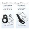 Thinvik Coupler Hitch Attachments for Instep & Schwinn Bike Trailers, Angled Couplers Metal Accessories for Kids & Pets, for Various of Bicycle Carriers, Trailer Size view 4
